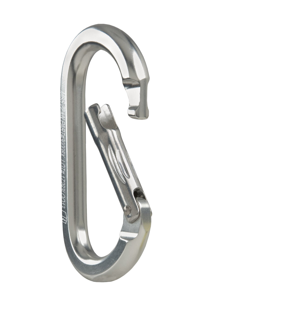CMC Aluminium Oval Mosquener, mosquetón de bloqueo ovalado de aluminio para aparejos, vista trasera - imagen 5