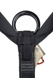CMC ATOM Access Harness, rope access sit harness with padded waist belt, close-up detail - imagen 6