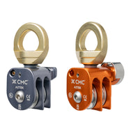 CMC AZTEK Double Pulleys, double sheave pulley for mechanical advantage, side view - imagen 4