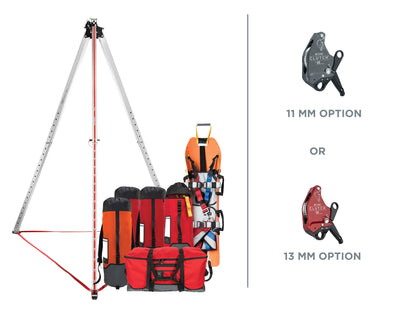 CMC Kit de aparejo de rescate para espacios confinados, kit de aparejo de rescate para espacios confinados con hardware