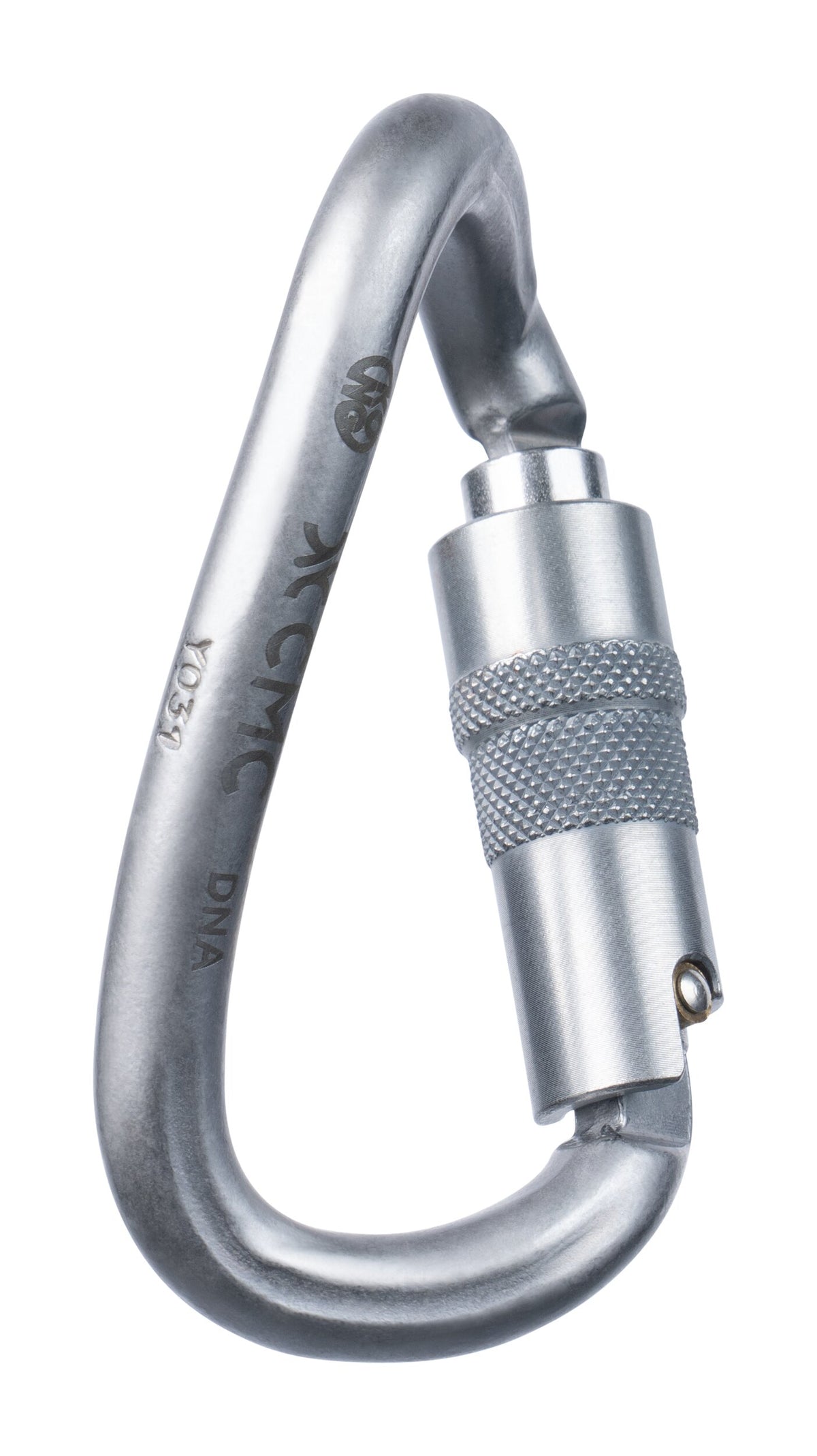 CMC Dna Steel Mosquetones, mosquetón de rescate de acero con bloqueo de triple acción, SKU 300095, vista lateral - imagen 4