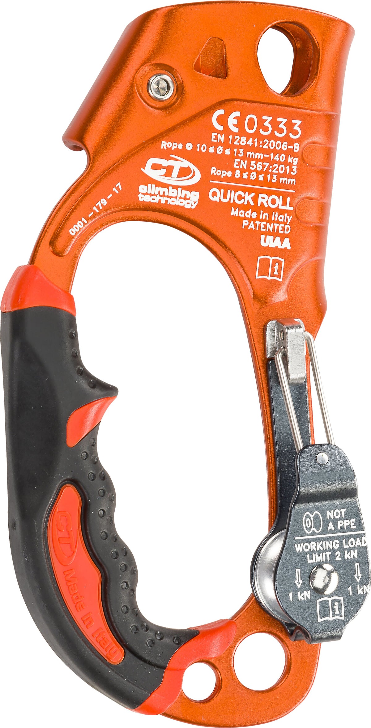 CMC Quick Roll Ascender, ascendedor con mango y polea integrada, SKU 343059, mostrado en uso - imagen 7