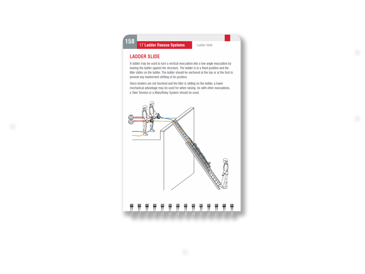 CMC Rope Rescue Technician Field Guide, guía de campo de bolsillo para técnicos de rescate con cuerdas, vista trasera - imagen 5