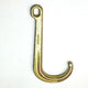Lift All 8" Short J-Hook Forged 5400Lb Wll At 4:1 And Yellow Zinc Chromate Plated