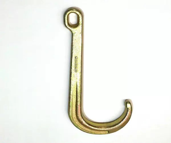  Short J-Hook Forged 5400Lb Wll At 4:1 And Yellow Zinc Chromate Plated - imagen 2