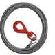 Lift All 7/16" Winch Line 6X19 Fc W/Swivel Hook & Latch One End Permaloc