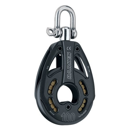 Harken 100mm Black Magic Single Pulley - Swivel