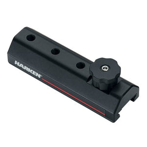 Harken 27mm Slider Trolley with 3x M8 Tapped Holes and Pinstop– Harken 27mm Slider Trolley with 3x M8 Tapped Holes and Pinstop ﻿smoothly glides on low-friction plastic inserts, ensuring effortless and frictionless linear movement. You can use them for various applications, such as seat rail systems, window cleaning equipment, hoisting and relocating stage gear, and material handling. – Now available at MTN Shop US.