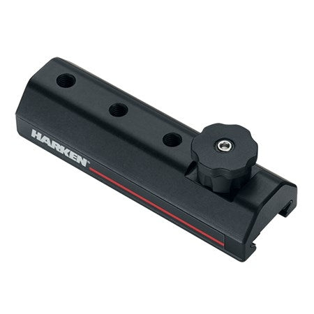 Harken 27mm Slider Trolley with 3x M8 Tapped Holes and Pinstop– Harken 27mm Slider Trolley with 3x M8 Tapped Holes and Pinstop ﻿smoothly glides on low-friction plastic inserts, ensuring effortless and frictionless linear movement. You can use them for various applications, such as seat rail systems, window cleaning equipment, hoisting and relocating stage gear, and material handling. – Now available at MTN Shop US.