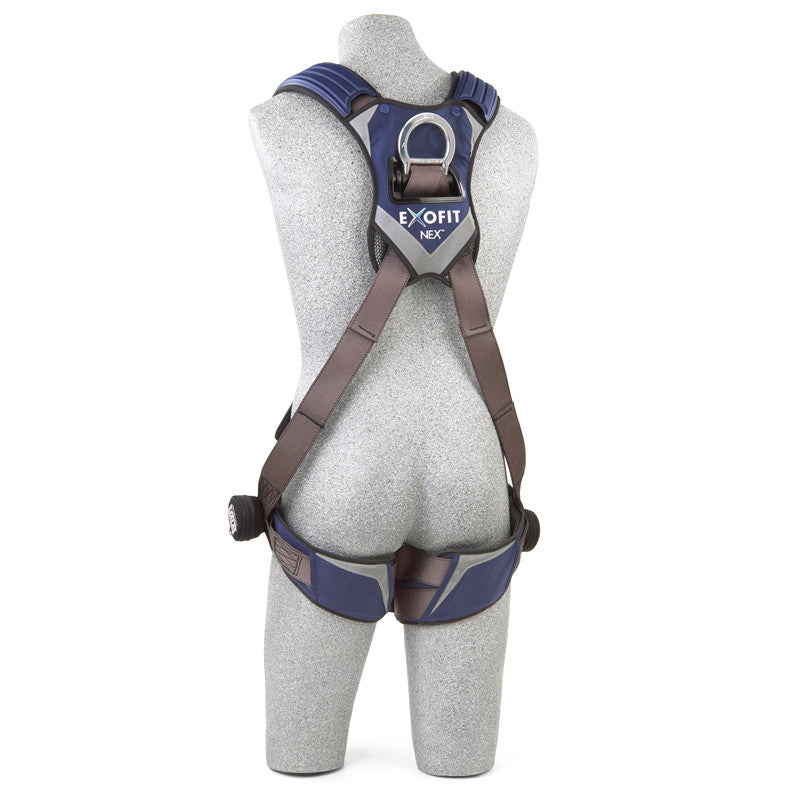 3M™ DBI-SALA® ExoFit NEX™ Crossover-Style Climbing Harness - Rear View with Stand-up Lightweight Aluminum Back D-ring - imagen 2