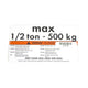 CM Label 1/2 Ton Capacity (V1)