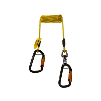 3M™ DBI-SALA® Hook2Hook Coil Tether w/ Swivel - Dual-Locking Carabiners