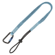 15 lb Tool Tether with choke-on cinch-loop and aluminum twist-lock carabiner, 36"