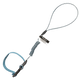 2 lb Stretch-coil and Web ANSI Hard Hat Tether, 18"