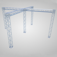 MTN Trade Show Truss Booth Package- Island Booth (5-Tower Structure) - imagen 3