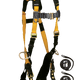 Journeyman Flex® Steel 3D Standard Non-belted Full Body Harness, Tongue Buckle Leg Adjustment