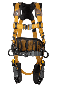 Construction Belted Full Body Harness, Tongue Buckle Leg Adjustment - imagen 3