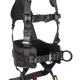 FT-Iron 3D Construction Belted Full Body Harness, Quick Connect Buckle Leg Adjustment