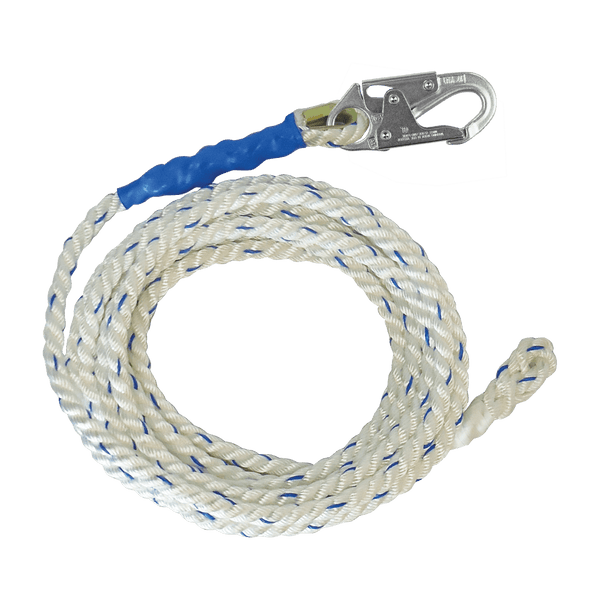 Premium Polyester Blend Vertical Lifeline with Back-spliced End