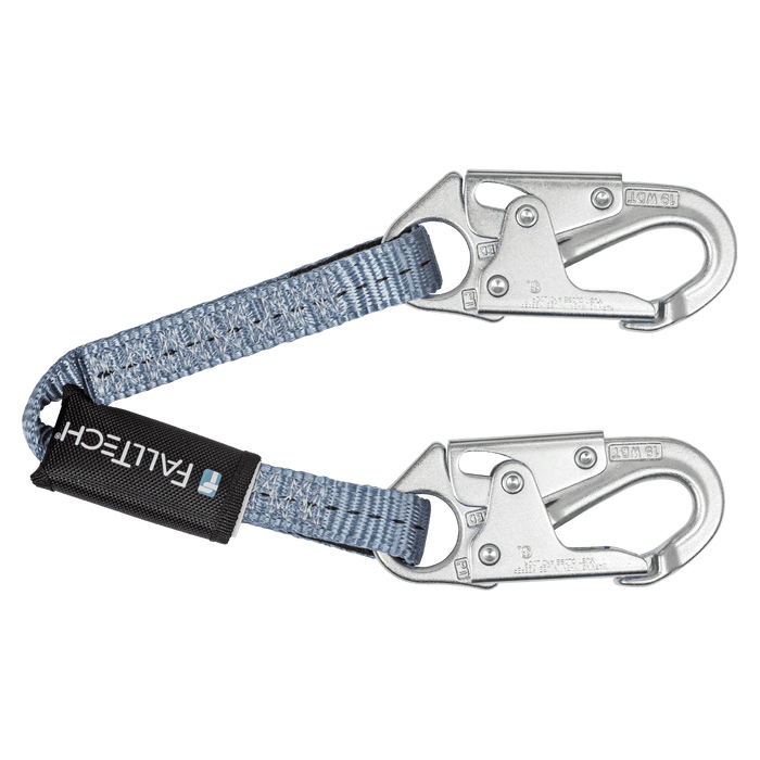 2' Web Restraint Lanyard, Fixed-length with Steel Snap Hooks