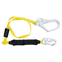 6' Soft Pack FT Basic® Energy Absorbing Lanyard, Single-leg with Steel Connectors