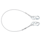 6' Cable Restraint Lanyard, Fixed-length with Steel Snap Hooks