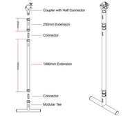 Doughty Clamp with Half Connector in modular rigging system - MTN Shop - imagen 3