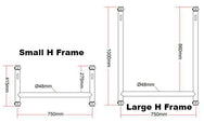 Doughty H Frame Assembly Dimensions - MTN SHOP - imagen 3
