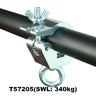 1.9''-2'' Diameter Doughty Eye Clamp (SWL: 750lbs; Silver) - MTN Shop 