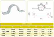 Doughty Saddle Clamps(Steel)- Fit 1''/1.5''/2'' Dia Tubes- MTN Shop EU - imagen 3