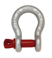 Crosby Screw Pin Shackles- Galvanized/Red (S209/G209)