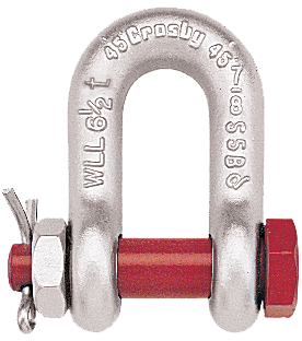 Grilletes de cadena tipo perno galvanizados Crosby G-2150