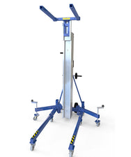 Kuzar Industrial Lifter 300kg/7.3m with 100kg Counter Weight & Basket - HAMMER 73CW– Kuzar lifter 300KG- a robust industrial stacker with Counter Weight basket and 100kg of weight included. Made in Spain, the HAMMER 73CW Lifter has been designed for vertically lifting loads, and horizontal movements with the load lifted at minimum height. This stacker with an impressive 300kg capacity has high-quality wheels for easy movement and a powerful winch for efficient lifting whilst remaining compact and agile. Com - imagen 3