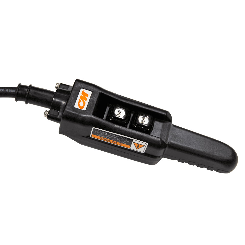 CM Control Station (Pickle) - Assembled– Assembled CM Control Stations in variety of pin-out options. CM Hoist Pickles include installation wiring and hardware—for use with CM electric chain hoists. – Now available at MTN Shop US. - imagen 2