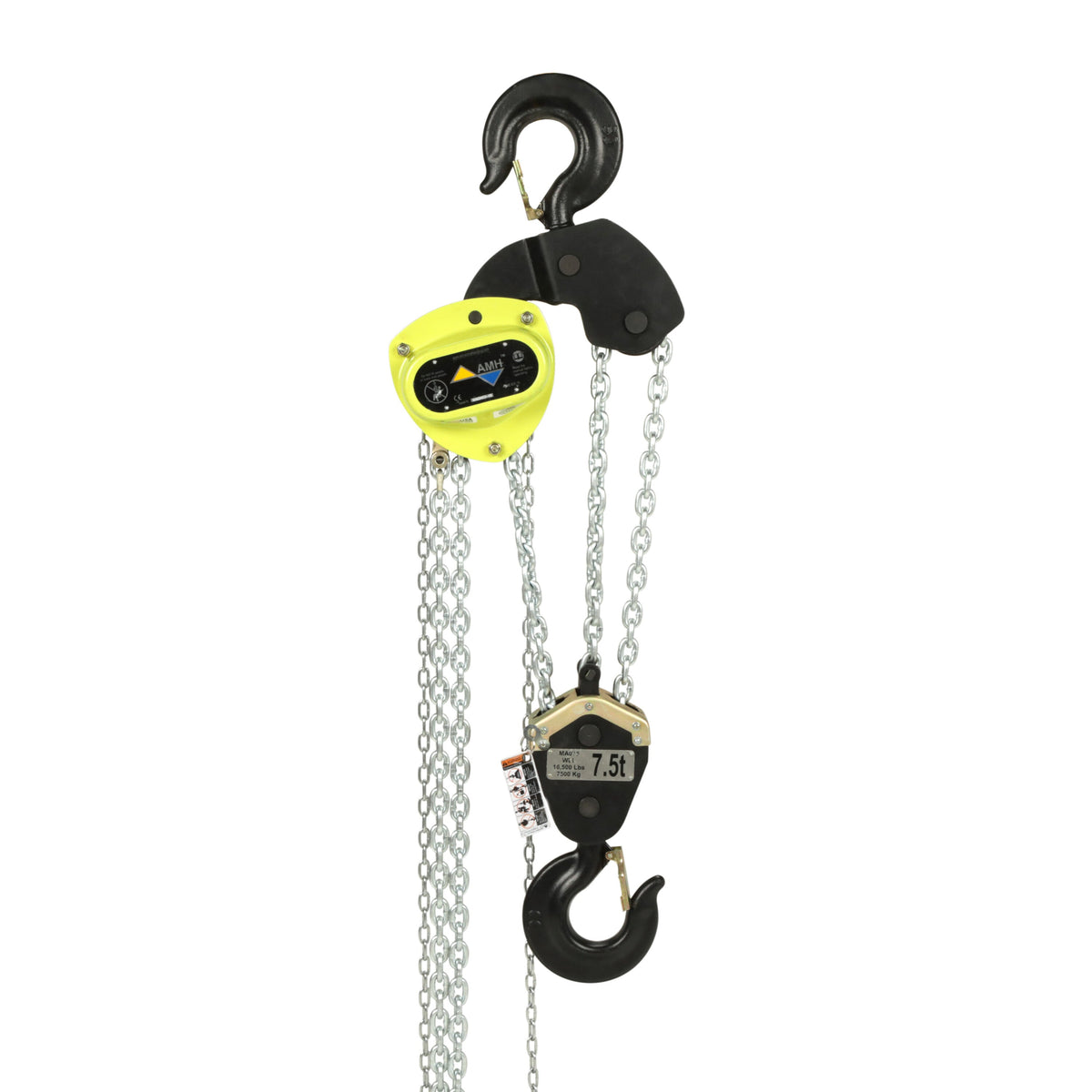 AMH Manual Hoist 1t to 8t– The AMH Manual Hoist 1.0t to 8.0t USA Chain is an excellent choice for anyone looking for a reliable and versatile hoist. With its lifting capacity, ease of use, and durability, this hoist can help you increase productivity and efficiency in your workplace, while also ensuring the safety of workers and equipment. – Now available at MTN Shop US. - imagen 8