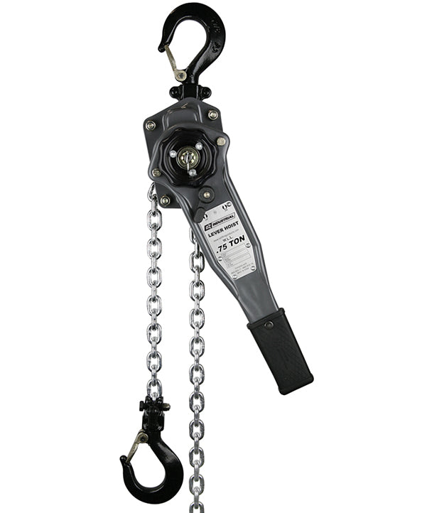 OZ Lifting Industrial Lever Hoist– The Oz Lifting industrial lever hoist is an all steel constructed, lever operated hoist with lifting capacities of 0.75 ton, 1.5 ton and 3 ton, and an aluminum construction 0.25 ton model. The hoist uses a 100% load tested grade 80 alloy chain and features fully enclosed gearing for protection against contaminants and debris. The hoist has load sheave bearings and a long lasting powder coated finish. The steel handle has a rubber grip for easy control and grip. The hoist a - imagen 2