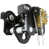 OZ Lifting Geared Beam Trolley– The Oz Lifting geared beam trolley is designed for use with manual or powered hoists to shift loads across a lateral plane with gearing for positive load positioning. The trolley is available with lifting capacities ranging from 1 ton to 30 tons. The trolley has a lightweight and robust construction that is both maneuverable and durable. – Now available at MTN Shop US. - imagen 2