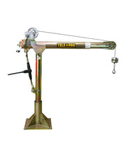 OZ Lifting Tele-Pro Davit Crane– The Tele-Pro Davit Crane from OZ Lifting features a patented telescopic booming adjustment that can extend and retract while under load. The telescoping boom can be adjusted using the winch handle or a drill drive adapter. The crane is supplied with either a manual winch, AC winch or DC winch and is available with lifting capacities of 500lbs, 1200lbs or 2500lbs. – Now available at MTN Shop US. - imagen 5