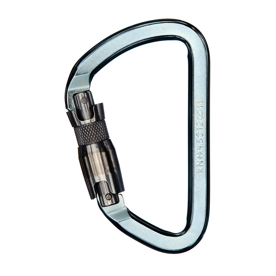 PMI SMC Triguard Auto-Lock Lite Steel Carabiner – NFPA– The SMC Triguard Auto-Lock Lite Steel Carabiner – NFPA is a lite alloy steel carabiner with a triple action gate for maximum security. Smooth transfer of munter hitch – Now available at MTN Shop US. - imagen 2