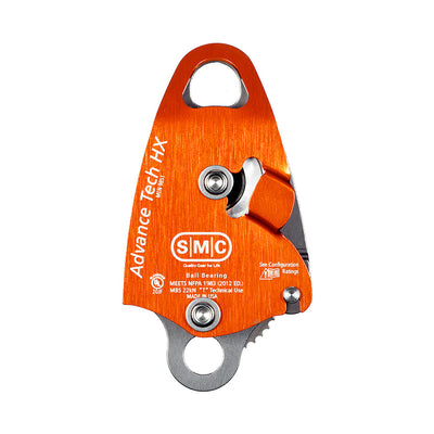 PMI SMC Advance Tech HX Pulley– The SMC Advance Tech HX Pulley is ideal when a small mechanical advantage system is used for rescue. Integrated cam provides immediate progress capture. 7mm - 12.5mm rope – Now available at MTN Shop US.