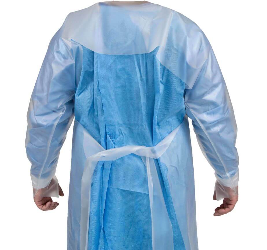 Bata protectora de vinilo reutilizable y antimicrobiana MTN (paquetes múltiples): estas batas protectoras de vinilo antimicrobianas están diseñadas para ajustarse como una bata de aislamiento/no quirúrgica estándar. Se puede usar varias veces. Compra ahora. – Ahora disponible en MTN Shop US. - imagen 4