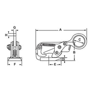 Camlok™ THS Plate Clamp– CM’s Camlok THS Plate Clamps can be used with single or two leg slings with a maximum angle of 60°. These clamps are designed to be used on structural steel plates up to a surface hardness of 300 Brinell (32HRc), providing that the plate can withstand the forces imposed. Trust in the Camlok brand to handle your materials safely and reliably every time. – Now available at MTN Shop US. - imagen 2