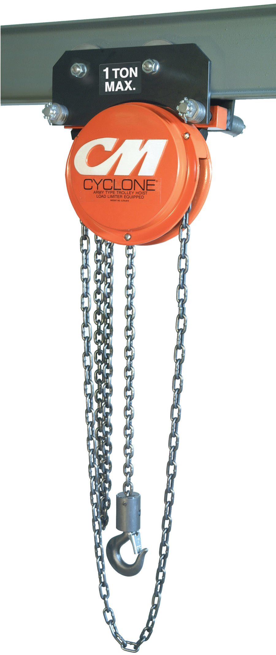 CM Cyclone Army Style Trolley Hoist