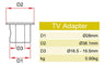 Doughty TV Adapter. Supplied by MTN Shop EU