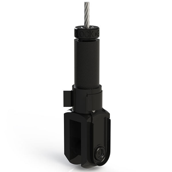 Griplock - Black Grip for 3/32" & 1/8" cable with Locking Pin