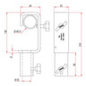 Doughty Hook Clamp(TV Specification)- Fits 1.9-2'' Tube- MTN Shop 