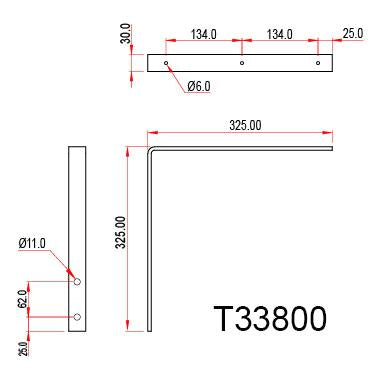 Doughty Wall Bracket- Light-duty& Heavy-duty- MTN Shop - imagen 2