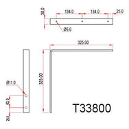 Doughty Wall Bracket- Light-duty& Heavy-duty- MTN Shop - imagen 2