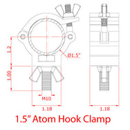 Doughty 1.5'' Atom Hook Clamp Specifications - MTN Shop - imagen 5