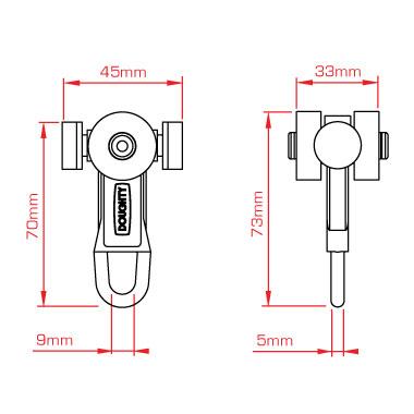Doughty Theatre Curtain Track (Six Track) Plain Runner